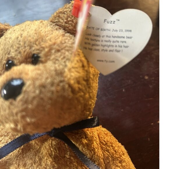 TY Beanie Baby "Fuzz" 1998 Collectable Bear Excellent Condition Ty Beanie Babies - Picture 3 of 5
